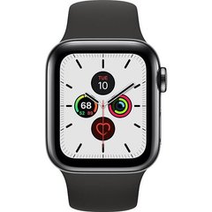 Смарт-годинник Apple Watch Series 5 LTE 40mm Space Black Steel w. Black b.- Space Black Steel (MWWW2)