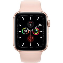 Смарт-годинник Apple Watch Series 5 LTE 44mm Gold Aluminum w. Pink Sand b.- Gold Aluminum (MWW02)