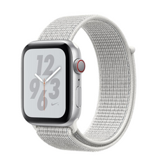 Смарт-годинник Apple Watch Nike+ Series 4 GPS + LTE 44mm Silver Alum. w. Summit White Nike Sport l. Silver Alum. (MTXA2)