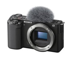 Компактний фотоапарат зі змінним об'єктивом Sony ZV-E10 body Black (ILCZVE10B.CEC)